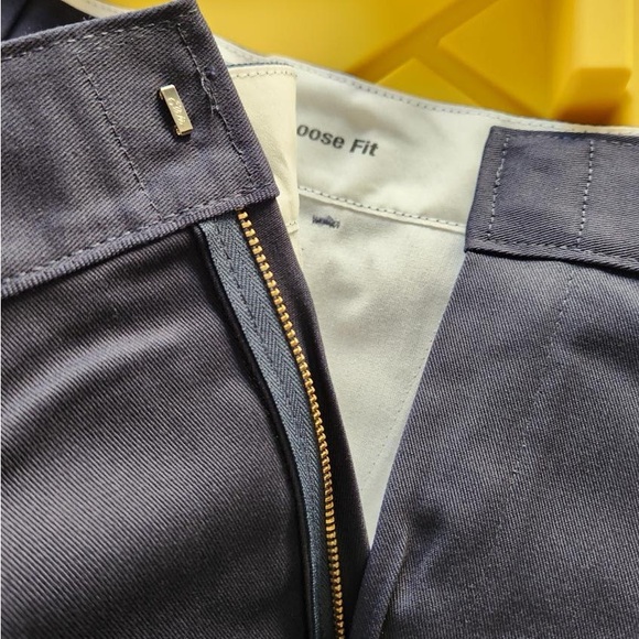 💙👖💙Dickies Men's Loose Fit Double Knee Twill Work Pants - Dark Navy - Size 38x32 - Picture 4 of 13
